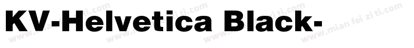 KV-Helvetica Black字体转换